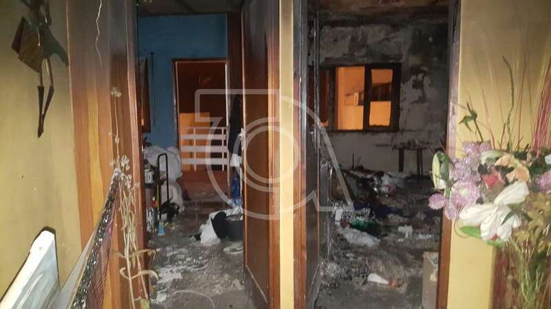 Estado en que quedó la vivienda (Foto TA)